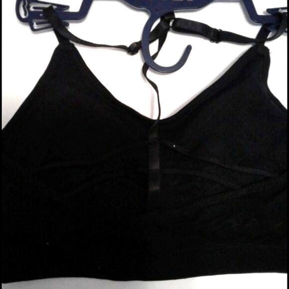 IZOD Bundle of 2 Gray & Black Seamless Comfort Sport Bras Athleisure - Picture 5 of 8